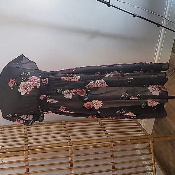 Live 4 Truth grey pink floral duster cover up layer piece size XL mauve - Picture 6 of 15